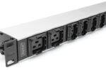 Digitus Steckdosenleiste mit Aluminiumprofil, 10-fach, 2 m Zuleitung, IEC C20 Stecker