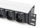 Digitus Steckdosenleiste mit Aluminiumprofil, 10-fach, 2 m Zuleitung, IEC C20 Stecker