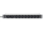 Digitus Steckdosenleiste mit Aluminiumprofil, 10-fach, 2 m Zuleitung, IEC C20 Stecker