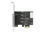 DeLOCK PCI Express x1 Karte zu 4 x Seriell RS-232 mit Spannungsversorgung 5 V / 12 V
