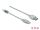 DeLOCK 0.5m, 2xUSB2.0-A USB Kabel USB 2.0 0,5 m USB A 0,48 Gbit/s Transparent