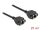 DeLOCK Netzwerk Verlängerungskabel S/FTP RJ45 Buchse zu RJ45 Buchse Cat.6A 25 cm schwarz