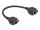DeLOCK Netzwerk Verlängerungskabel S/FTP RJ45 Buchse zu RJ45 Buchse Cat.6A 25 cm schwarz