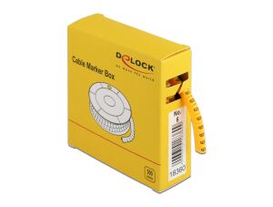 DELOCK Kabelmarker Box, Nr: 6, gelb, 500 Stück