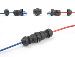 DELOCK Kabelverbinder RJ45 Bu/Bu Cat.6A IP68 wasserfest