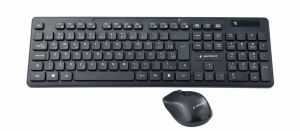 Gembird KBS-WCH-03-DE Tastatur Maus enthalten Universal RF Wireless QWERTZ Deutsch Schwarz
