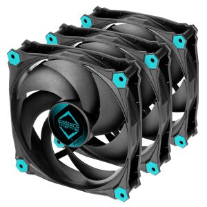 Iceberg Thermal IceGALE Silent PWM Computergehäuse Ventilator 12 cm Schwarz 3 Stück(e)