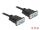 DeLOCK Seriell Kabel RS-232 D-Sub 9 Buchse zu Buchse Nullmodem mit schmalem Steckergehäuse - CTS / RTS auto control - 0,5 m