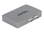 DELOCK Dual HDMI Adapter mit 4K 60 Hz und PD 3.0 für...