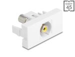 DELOCK Easy 45 Modul Cinch Buchse zu Cinch Buchse...