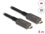 DELOCK Aktives Optisches USB-C Video Daten PD Kabel 8 m