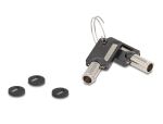 Navilock 20935 Kabelschloss Schwarz, Silber 1,8 m