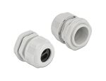 DELOCK Kabelverschraubung PG21 Flachkabel grau 6,2x11,5