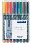 Staedtler 317 WP8 Permanent-Marker Schwarz, Blau, Braun,...