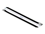 DELOCK Edelstahlkabelbinder L 200 x B 7,9 mm schwarz 10 Stk