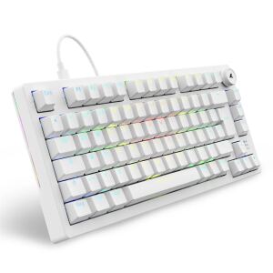 Sharkoon SGK25 Tastatur Haus USB QWERTZ Deutsch Weiß