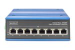 Digitus 8 Port Fast Ethernet Netzwerk Switch, Industrial, Unmanaged, 1 RJ45 Uplink