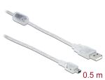 DeLOCK 0.5m, USB2.0-A/USB2.0 Mini-B USB Kabel 0,5 m USB A...