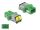 DeLOCK LWL Kupplung mit Laserschutzklappe SC Simplex Buchse zu SC Simplex Buchse Singlemode grün