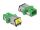 DeLOCK LWL Kupplung mit Laserschutzklappe SC Simplex Buchse zu SC Simplex Buchse Singlemode grün