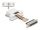 DeLOCK D-Sub 15 Pin Stecker zu RJ45 Buchse Montagesatz weiß