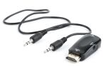 Gembird A-HDMI-VGA-02 Kabeladapter VGA (D-Sub) Schwarz