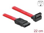 DELOCK SATA-Kabel SATA -> SATA up St/St 0.22m rot