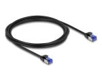DELOCK RJ45 Netzwerkkabel Cat.6A S/FTP Slim 2m schwarz