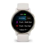 Garmin Vivoactive 5 3,05 cm (1.2") AMOLED 42 mm Digital 390 x 390 Pixel Touchscreen Weiß WLAN GPS
