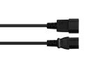 Alcasa P1450-S050 Stromkabel Schwarz 5 m C14-Koppler C15-Koppler