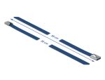 DELOCK Edelstahlkabelbinder L 500 x B 7,9 mm blau 10 Stück
