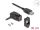 DeLOCK USB 2.0 Typ-A Einbaubuchse 45° gewinkelt zu Typ-A Buchse mit 30 cm Kabel schwarz
