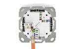Digitus CAT 6A Klasse EA Netzwerkdose, designkompatibel, geschirmt, Unterputz, 4 Richtungen
