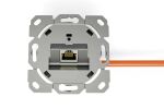 Digitus CAT 6A Klasse EA Netzwerkdose, designkompatibel, geschirmt, Unterputz, 4 Richtungen