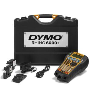 DYMO Rhino 6000+ Industrielles Etikettiergerät im stabilen Hartschalenkoffer | Tragbares Beschriftungsgerät für Industrie und Handwerk mit PC-Anbindung