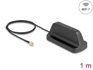 DELOCK WiFi 7 Antenne RP-SMA Stecker 2,5 - 3,6 dBi omnidirek