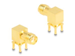 DELOCK Adapter SMA Buchse 90° PCB HBI59-1