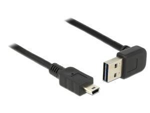 DeLOCK 1m, USB 2.0-A - USB 2.0 mini USB Kabel USB A Mini-USB B 0,48 Gbit/s Schwarz