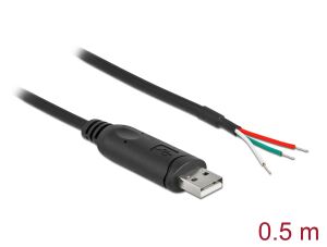 DELOCK Adapterkabel USB 2.0 Typ-A zu seriell RS-232 mit 3