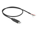 DeLOCK Adapterkabel USB 2.0 Typ-A zu seriell RS-232 mit 3...