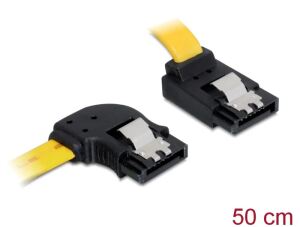 DELOCK SATA-Kabel SATA III up -> SATA links St/St 0.50m C