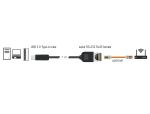 DeLOCK Serielles Anschlusskabel mit FTDI Chipsatz, USB 2.0 Typ-A Stecker zu RS-232 RJ45 Buchse 1 m schwarz