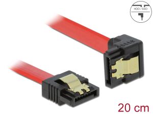 DELOCK SATA-Kabel SATA III -> SATA down St/St 0.20m rot