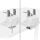 Arozzi AZ-ALZARE-NEO-DUO-WT Flachbildschirm-Tischhalterung 81,3 cm (32") Tisch/Bank Weiß