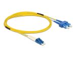 DELOCK LWL Patchkabel LC -> SC 2.00m Singlemode Duplex OS