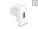 DELOCK Easy 45 Modul USB 5 Gbps Typ-A BU zu USB 5Gbps Typ-A