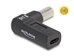 DeLOCK Adapter für Notebook Ladekabel USB Type-C Buchse zu IBM 7,9 x 5,5 mm Stecker 90° gewinkelt