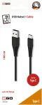 2GO 797281 USB Kabel 1 m USB B USB C Schwarz