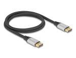 DELOCK DisplayPort Kabel 16K 60Hz 1m silber Metall