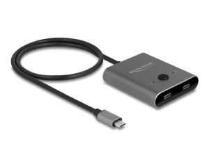 DeLOCK USB 10 Gbps USB Type-C Switch 2 auf 1 bidirektional 8K